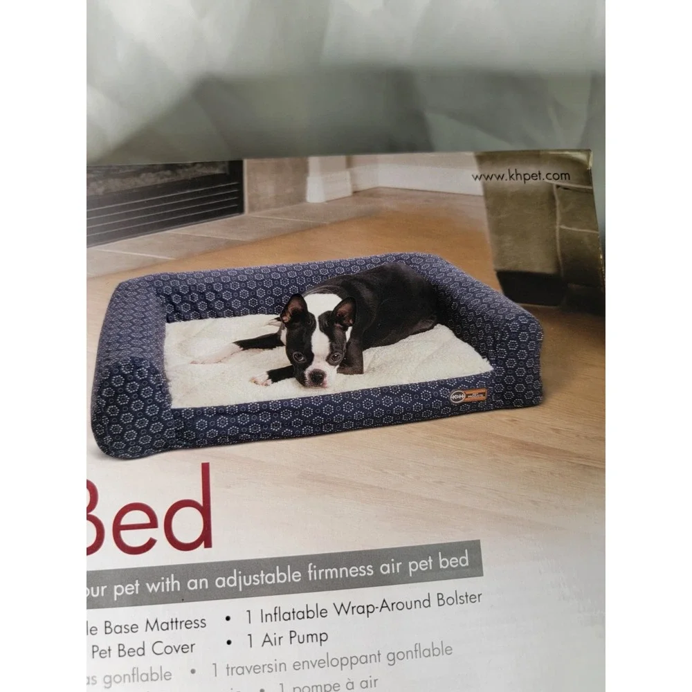 K&H Pet Products Air Sofa Inflatable Dog Bed Lightweight Air Mattress Pet Bed...